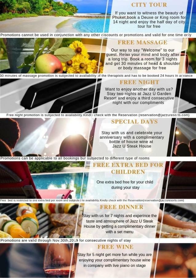 Jazz U Garden Resort Kata pláž Exteriér fotografie